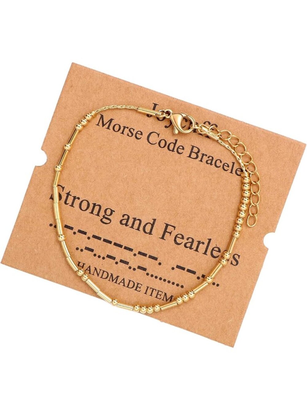Stylish Morse Code Bracelets for Women - Gold & Silver Stainless Steel Beads